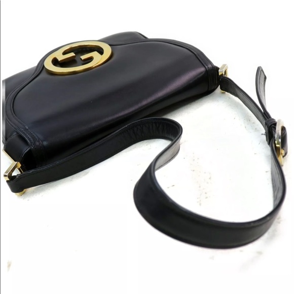 Gucci Shoulder Bag Black Leather - Picture 5 of 8